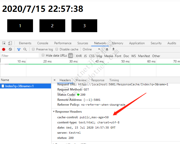 .NET Core ResponseCache 浏览器缓存