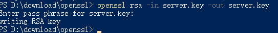 Windows.OpenSSL生成ssl证书配置到nginx