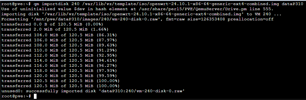 PVE安装openwrt