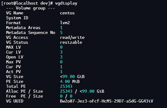 CentOS 磁盘扩容