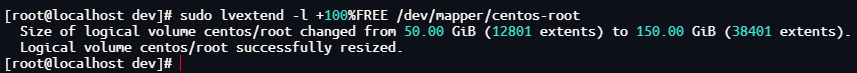 CentOS 磁盘扩容