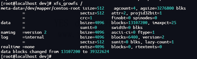 CentOS 磁盘扩容
