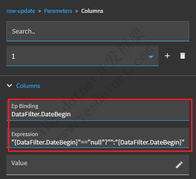 带日期条件的BAQ