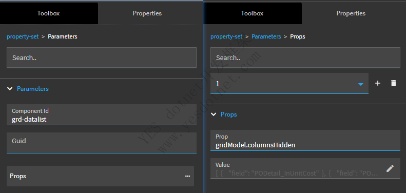 Epicor页面根据不同权限显示不同的表格列
