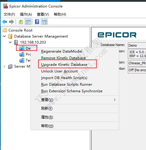 Epicor 12.0.* 升级到12.1.100
