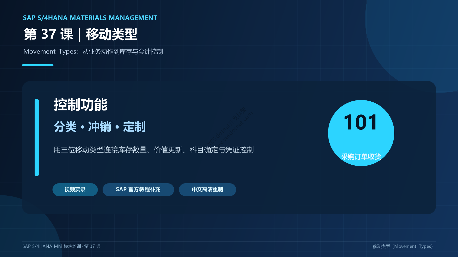SAP S/4HANA MM第37课移动类型课程封面