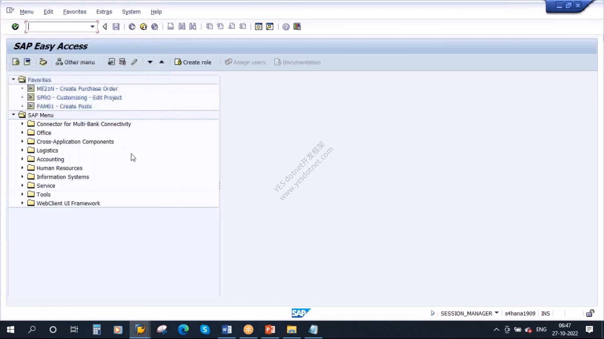 视频片尾SAP Easy Access中断边界原始完整帧
