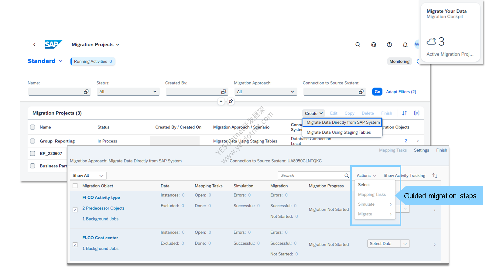 SAP Learning 官方:直接从 SAP 系统传输及引导式动作