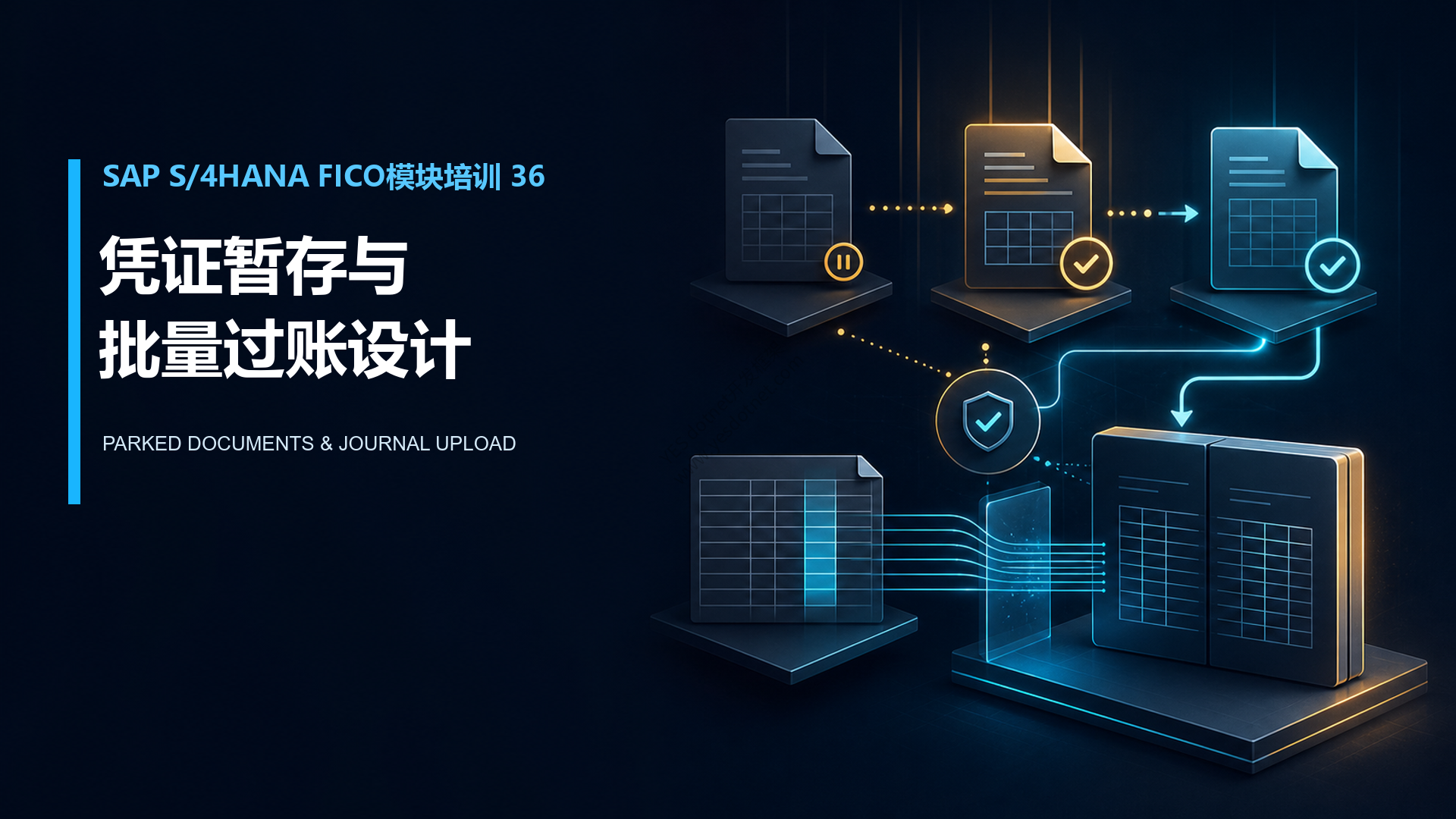 SAP S/4HANA FICO模块培训36:凭证暂存与批量过账设计