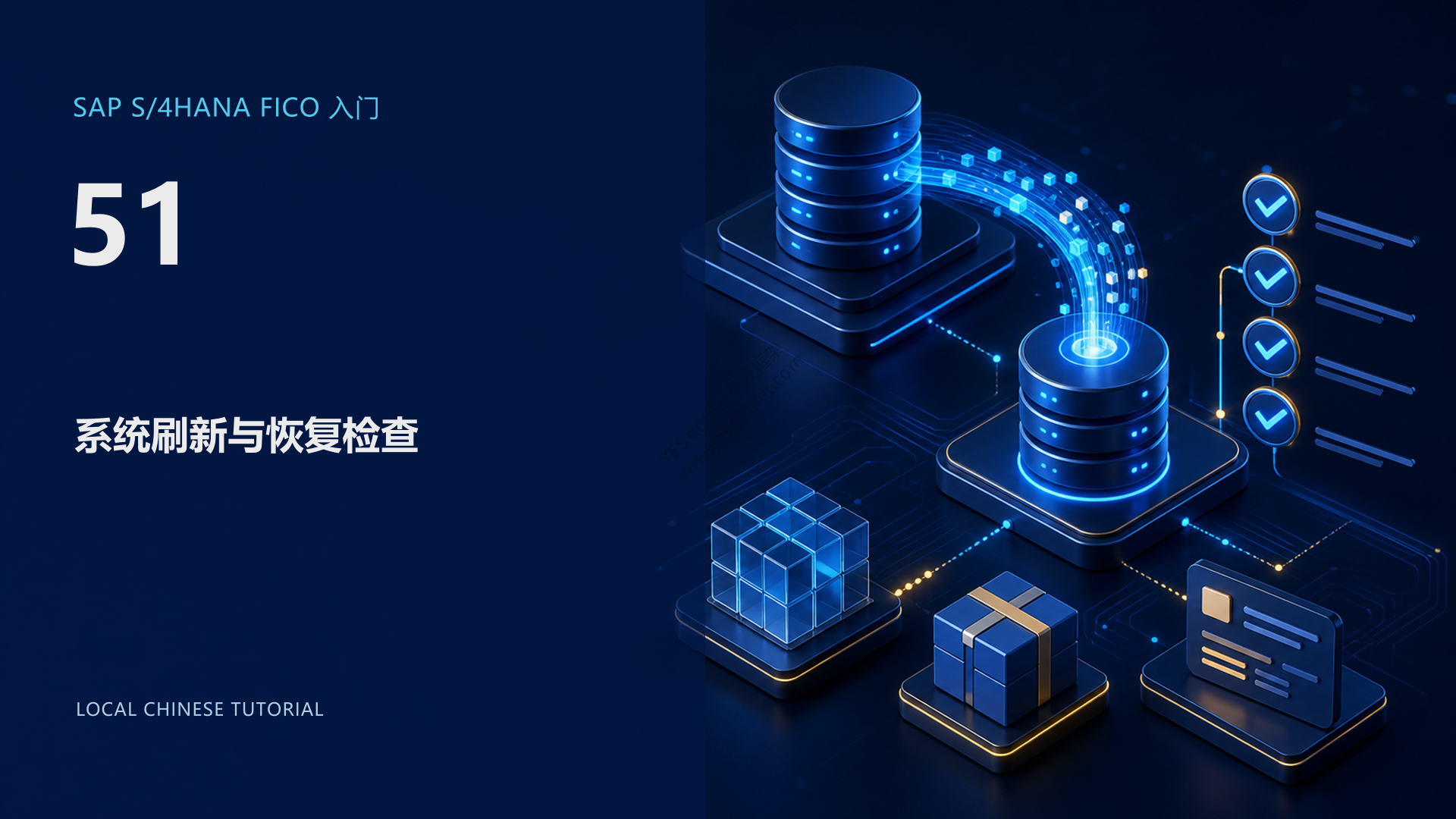SAP S/4HANA FICO 入门 51:系统刷新与恢复检查