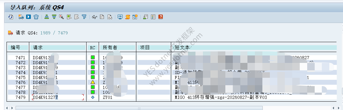 传输请求