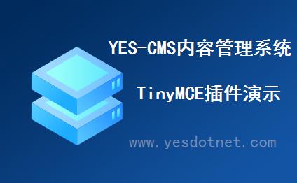 YES-CMS 内容管理系统 TinyMCE编辑插件演示