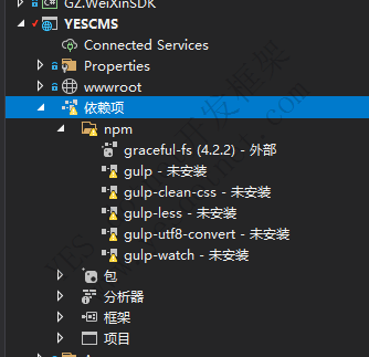 Visual Studio (VS) 使用Gulp报错 ReferenceError: primordials is not defined